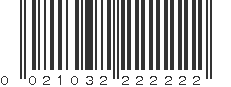 UPC 021032222222