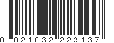 UPC 021032223137