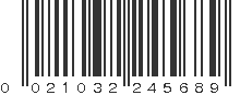 UPC 021032245689