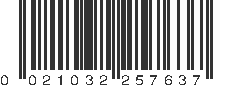 UPC 021032257637