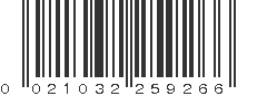 UPC 021032259266