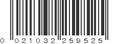 UPC 021032259525