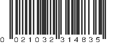 UPC 021032314835