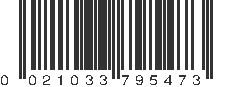 UPC 021033795473