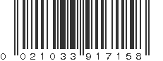 UPC 021033917158