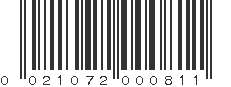 UPC 021072000811