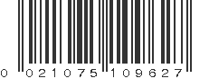 UPC 021075109627