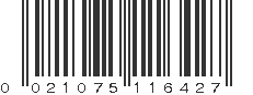 UPC 021075116427