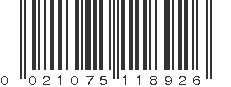 UPC 021075118926