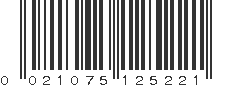 UPC 021075125221