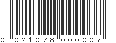 UPC 021078000037