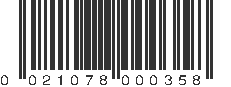 UPC 021078000358