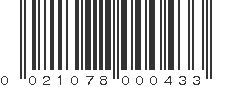 UPC 021078000433