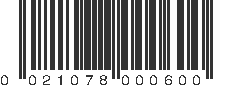 UPC 021078000600