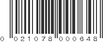 UPC 021078000648