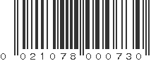 UPC 021078000730