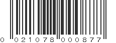 UPC 021078000877