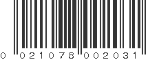 UPC 021078002031