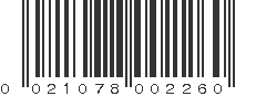 UPC 021078002260