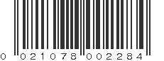 UPC 021078002284