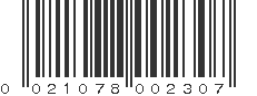 UPC 021078002307