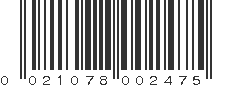 UPC 021078002475