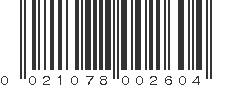 UPC 021078002604