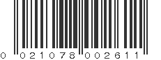 UPC 021078002611