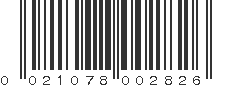 UPC 021078002826