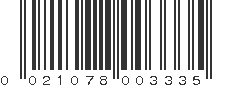 UPC 021078003335