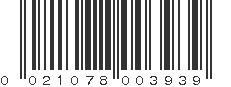 UPC 021078003939