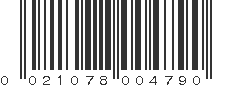 UPC 021078004790