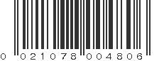 UPC 021078004806