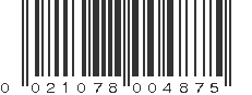 UPC 021078004875