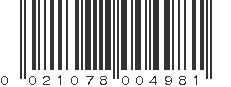 UPC 021078004981