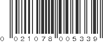 UPC 021078005339