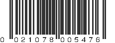 UPC 021078005476