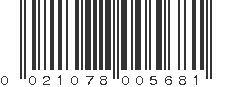 UPC 021078005681