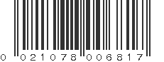 UPC 021078006817