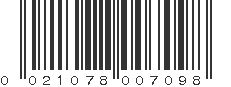 UPC 021078007098