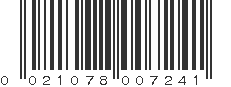 UPC 021078007241