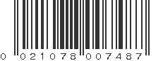 UPC 021078007487