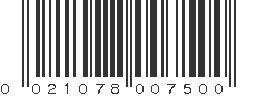 UPC 021078007500