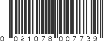 UPC 021078007739