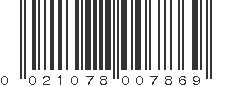 UPC 021078007869