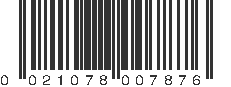 UPC 021078007876