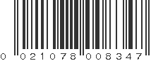 UPC 021078008347