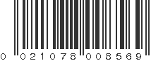 UPC 021078008569