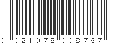 UPC 021078008767