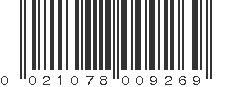 UPC 021078009269